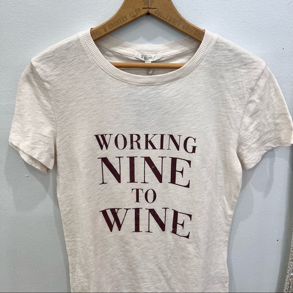 NWT ZSupply “working nine to wine tee” - Picture 6 of 9